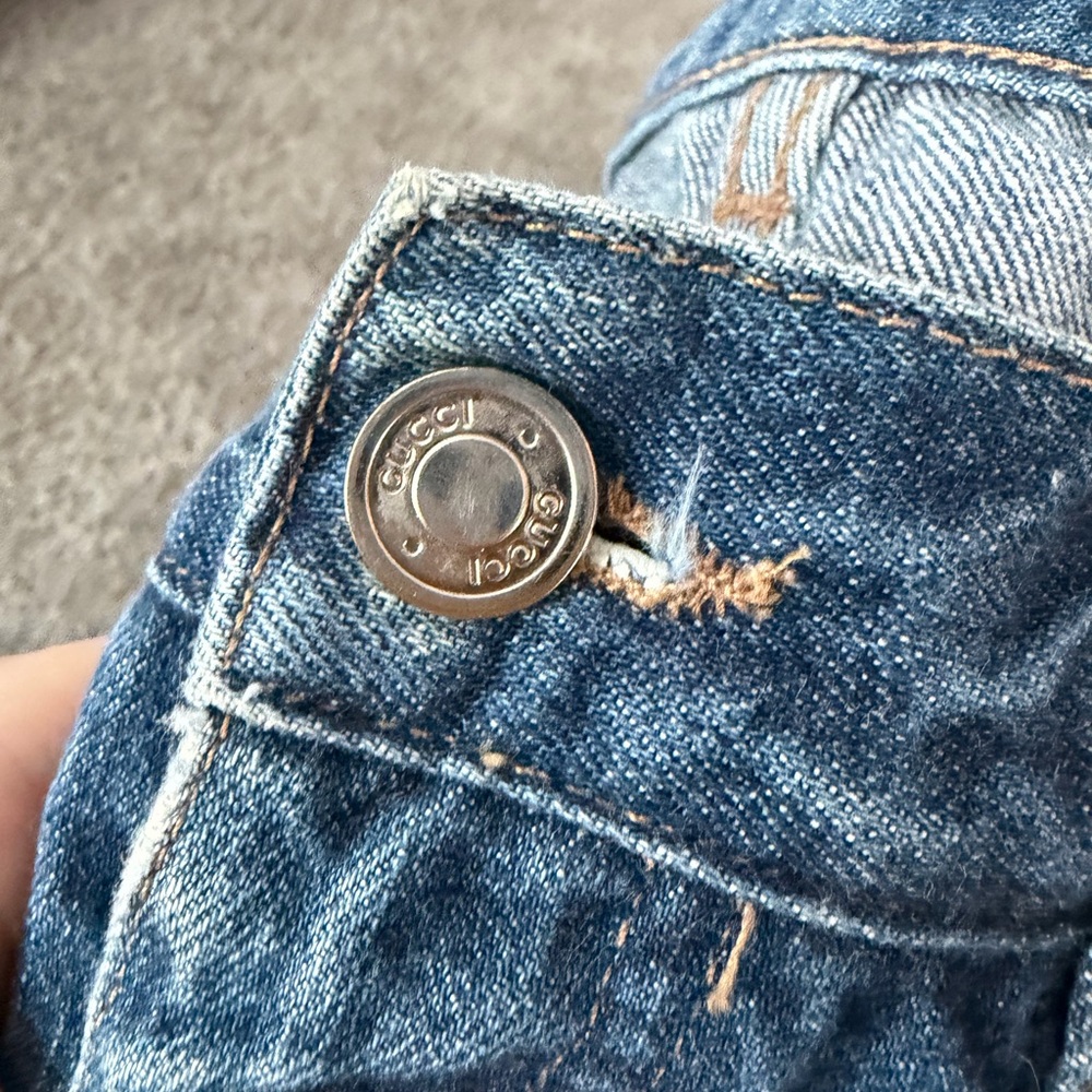 Gucci Men's Blue Straight Jeans - Picture 7 of 7